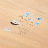 Invitations En Acrylique Un Tini Sur Le Chemin Baby shower Espresso Martini (Poser)