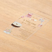 Invitations En Acrylique Un Tini Sur Le Chemin Baby shower Espresso Martini (Poser)