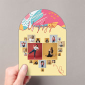 Invitations En Acrylique Unapologetic Personalized Feminine Photo Collage (In situ (ordinateur de poche))