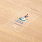 Invitations En Acrylique Une oie sotte fête d'anniversaire (Poser)