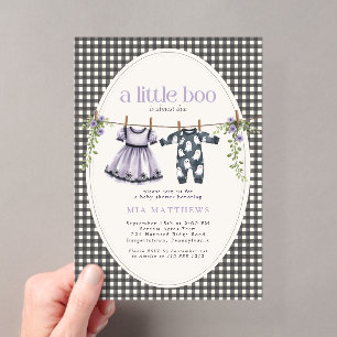 Invitations En Acrylique Une petite chouette est presque due pour une baby