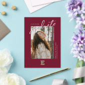 Invitations En Acrylique Université Elon E | Classe 2OXX (Insitu (Mariage))