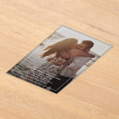 Invitations En Acrylique Valentina Photo Mariage moderne (Poser)