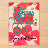 Invitations En Acrylique Valentine's Day  (Recto)