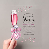 Verre de Prosecco et Flacon de Parfum Baby Shower
