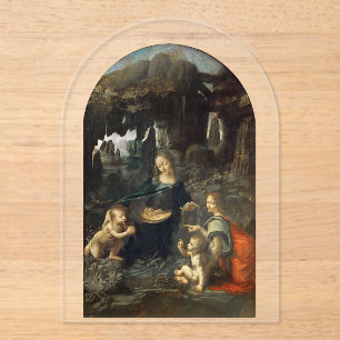 Invitations En Acrylique Vierge aux rochers, Léonard de Vinci