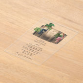 Invitations En Acrylique Vin rustique Barrel Vignoble Mariage (Poser)