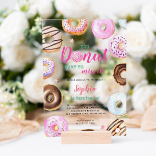 Invitations En Acrylique Vous ne voulez pas manquer ça Anniversaire à l'aqu
