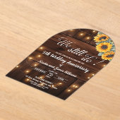 Invitations En Acrylique We Still Do 5th Wedding Anniversary String Lights (Poser)