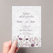 Invitations En Acrylique wedding card (In situ (ordinateur de poche))