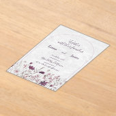 Invitations En Acrylique wedding card (Poser)