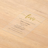 Invitations En Acrylique Wedding Invitation, Wedding Stationary, Love (Poser)