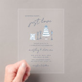 Invitations En Acrylique Whimsical Nothing Fancy Just Love Mariage Doodle (In situ (ordinateur de poche))