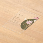 Invitations En Acrylique Whimsical Wildflower Spring Summer Fall  (Poser)