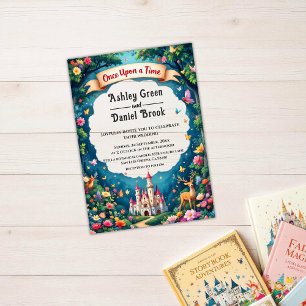 Invitations En Acrylique Whimsical Woodland Castle Fairytale Mariage