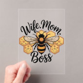 Invitations En Acrylique Wife. Mom. Boss (In situ (ordinateur de poche))