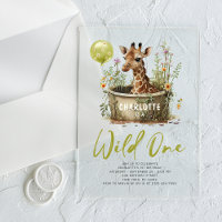 Wild One mignonne Giraffe 1er anniversaire Boho an