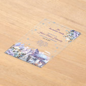 Invitations En Acrylique Winter Wonderland Fairytale Quinceañera (Poser)