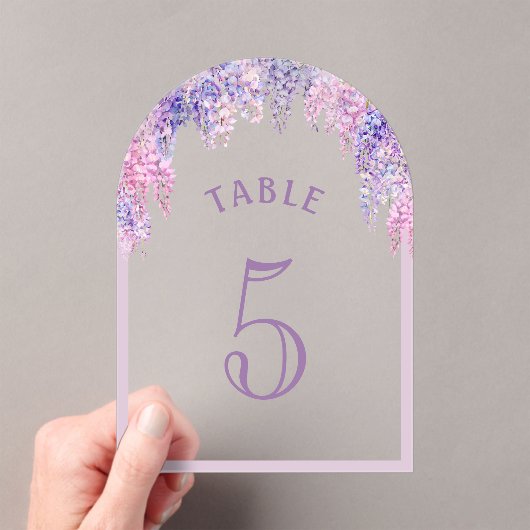 Invitations En Acrylique Wisteria Arch First Communion Acrylique Numéro de  (In situ (ordinateur de poche))