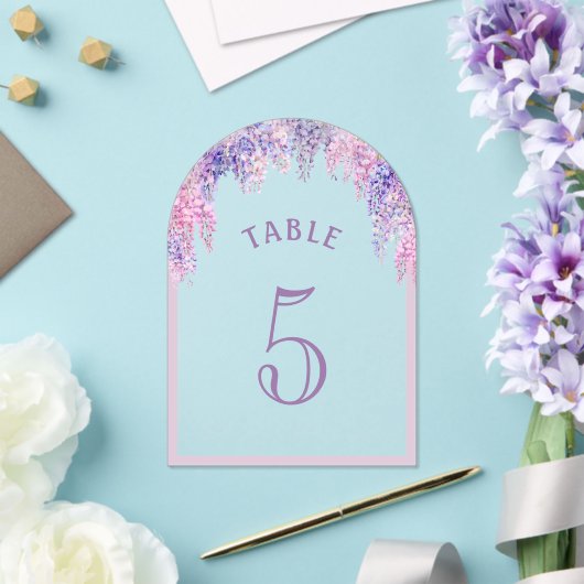 Invitations En Acrylique Wisteria Arch First Communion Acrylique Numéro de  (Insitu (Mariage))