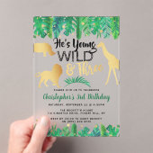 Invitations En Acrylique Young Wild & Three Boys Troisième anniversaire (In situ (ordinateur de poche))