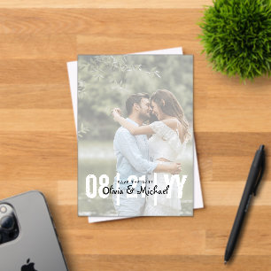 Invitations En Acrylique Zazzle mariage acrylique Enregistrer la date photo