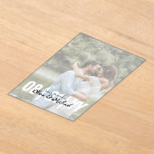 Invitations En Acrylique Zazzle mariage acrylique Enregistrer la date photo (Poser)