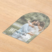 Invitations En Acrylique Zazzle mariage acrylique Enregistrer la date photo (Poser)