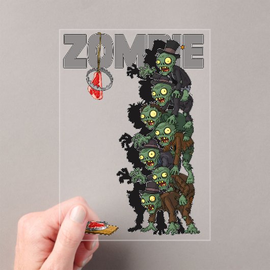 Invitations En Acrylique zombies (In situ (ordinateur de poche))