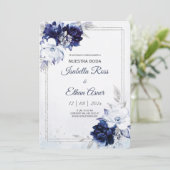 Invitations en espagnol pour mariages (Debout devant)