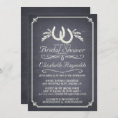 Invitations en fer à cheval de Fête de la mariée (Devant / Derrière)