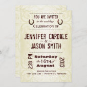 Invitations en fer à cheval occidentales de (Devant / Derrière)