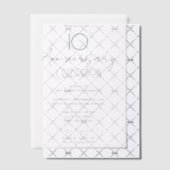 Invitations En Vélin 10e anniversaire Mariage minimum (Décalage (Invitation))