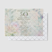 Invitations En Vélin 50e anniversaire (Décalage (Invitation))