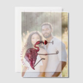 Invitations En Vélin 50e fête d'anniversaire Flamant rose rose 50 et Fa (Décalage (Couple))