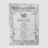 Invitations En Vélin 60e anniversaire Jubilé de diamant (Recto)