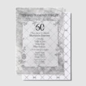 Invitations En Vélin 60e anniversaire Jubilé de diamant (Décalage (Invitation))