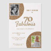 Invitations En Vélin 70 et Fabulous Gold Parties scintillant 2 Photo 70 (Recto)
