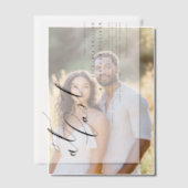 Invitations En Vélin À Dernier Black Modern Calligraphy Mariage (Décalage (Couple))