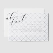 Invitations En Vélin À Dernier Black Modern Calligraphy Mariage (Décalage (Invitation))