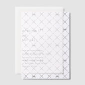 Invitations En Vélin Adrienne Simple Mariage moderne (Décalage (Invitation))