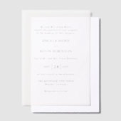 Invitations En Vélin Angela Modern Mariage (Compenser)