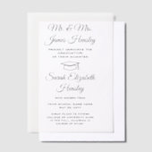 Invitations En Vélin Annonces De Diplôme De Vellum Parents (Compenser)