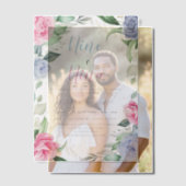 Invitations En Vélin Aquarelle Floral Verdure Espagnol Genre Reveal (Décalage (Couple))