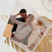 Invitations En Vélin Aquarelle Florale Western Cowboy Boots Mariage