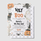 Invitations En Vélin Aquarelle mignonne Halloween Spooktacular Annivers (Décalage (Invitation))