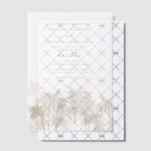 Invitations En Vélin Aquarelle Palm Trees Plage tropicale Mariage (Décalage (Invitation))