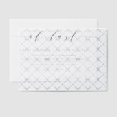 Invitations En Vélin At Last Black Minimum Script Wedding (Décalage (Invitation))