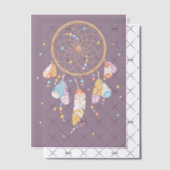 Invitations En Vélin Attrape-rêves tribal Boho Bébé Insert Violet (Décalage (Invitation))