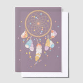 Invitations En Vélin Attrape-rêves tribal Boho Bébé Insert Violet (Compenser)